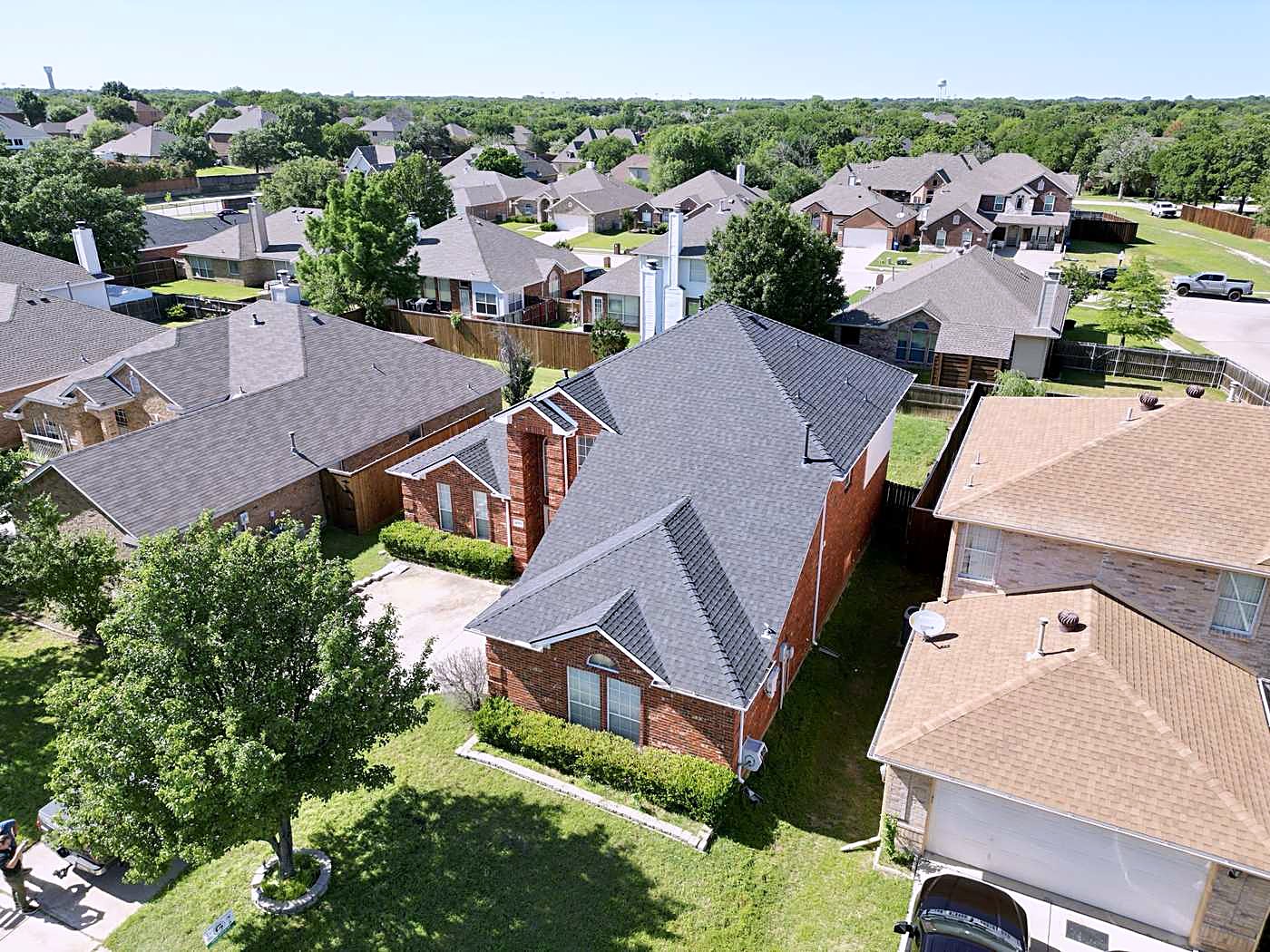 Gregory Group Roofing at work